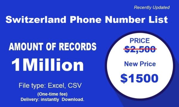 1 Million Full  Switzerland Phone List