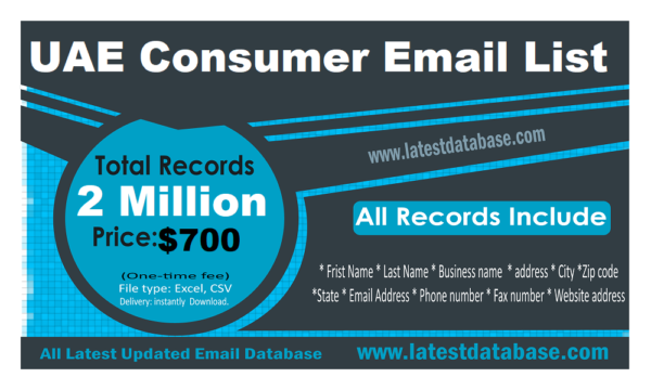 UAE Consumer Business Email Database