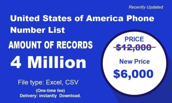 1 Million  USA Phone List