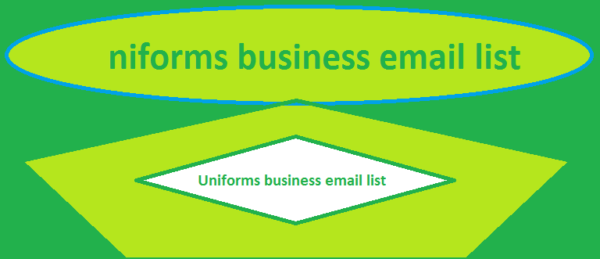 Uniforms business Business Email Database