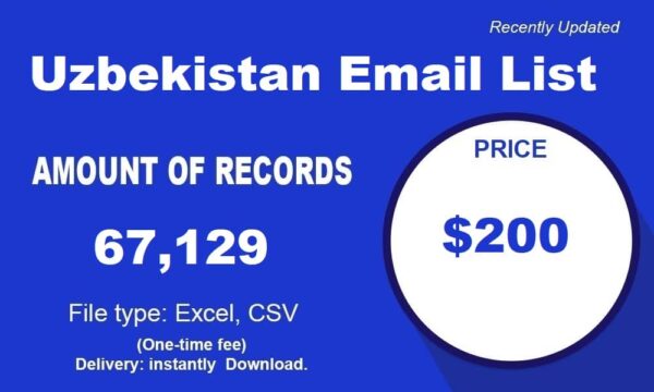 Uzbekistan Consumer Business Email Database