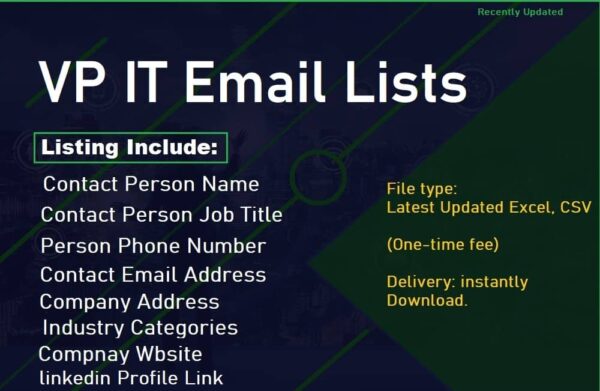 VP IT Business Email Databases Trial