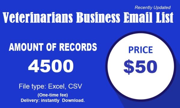 Veterinarians Business Business Email Database