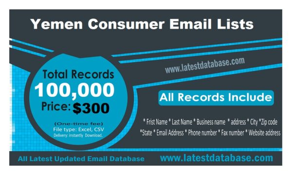 Yemen Business Email Databases